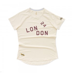 Tracksmith London T-Shirt Damen Weiß | 627KXUGHQ