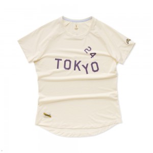 Tracksmith Tokyo T-Shirt Damen Weiß | 871CMUWIL